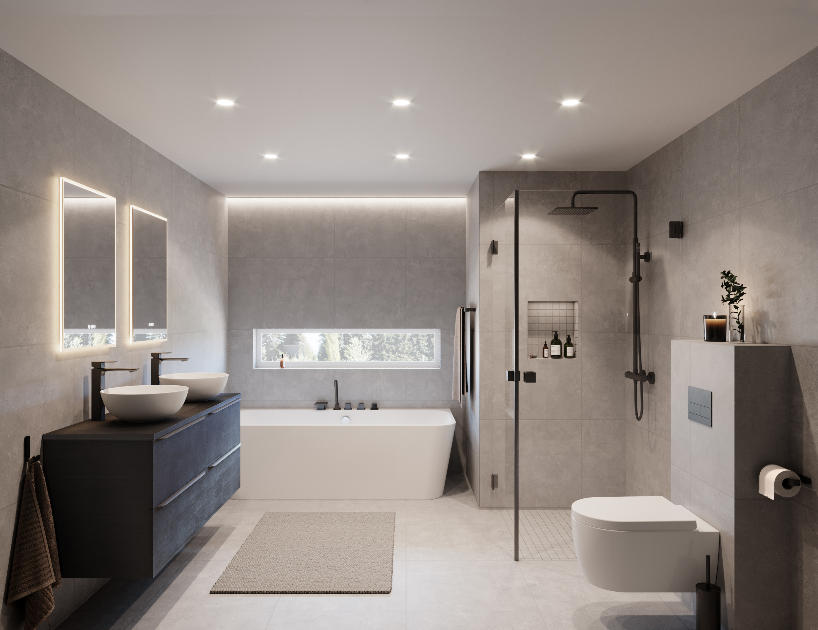 Baderomsinnredning fra Vikingbad.